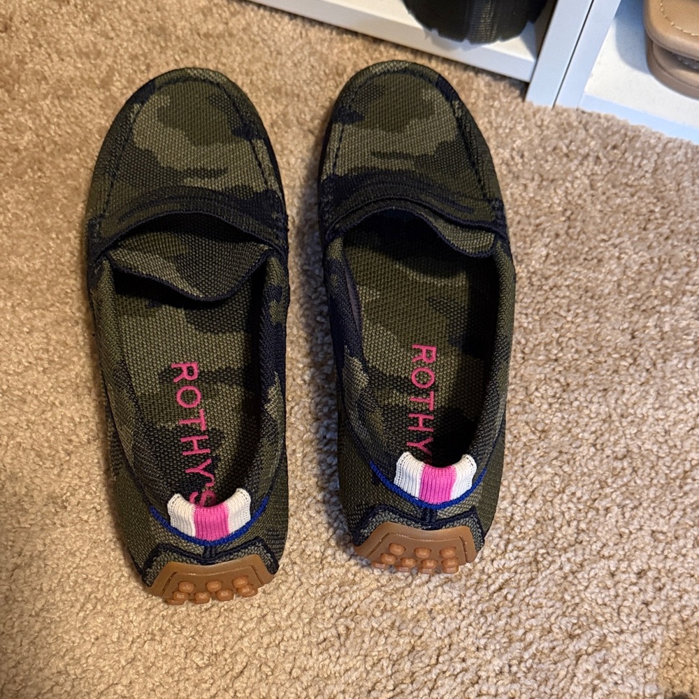 Rothy's Green Camouflage Drivers